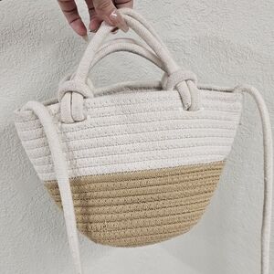 GAP Cream and Tan Mini Bag